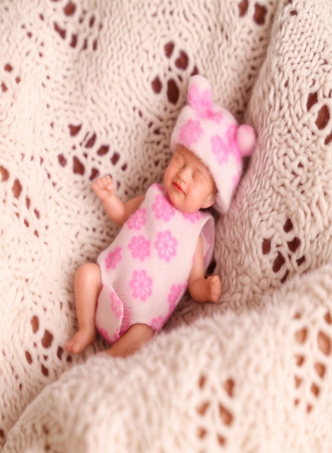 BABESIDE دمية طفل صغيرة من السيليكون من بابسايد، 3 بوصات، دمية طفل حديث الولادة واقعية من السيليكون، جسم كامل، دمية طفل حديث الولادة نائمة، دمية طفل صغيرة محمولة مع مجموعة ملحقات - Image 3